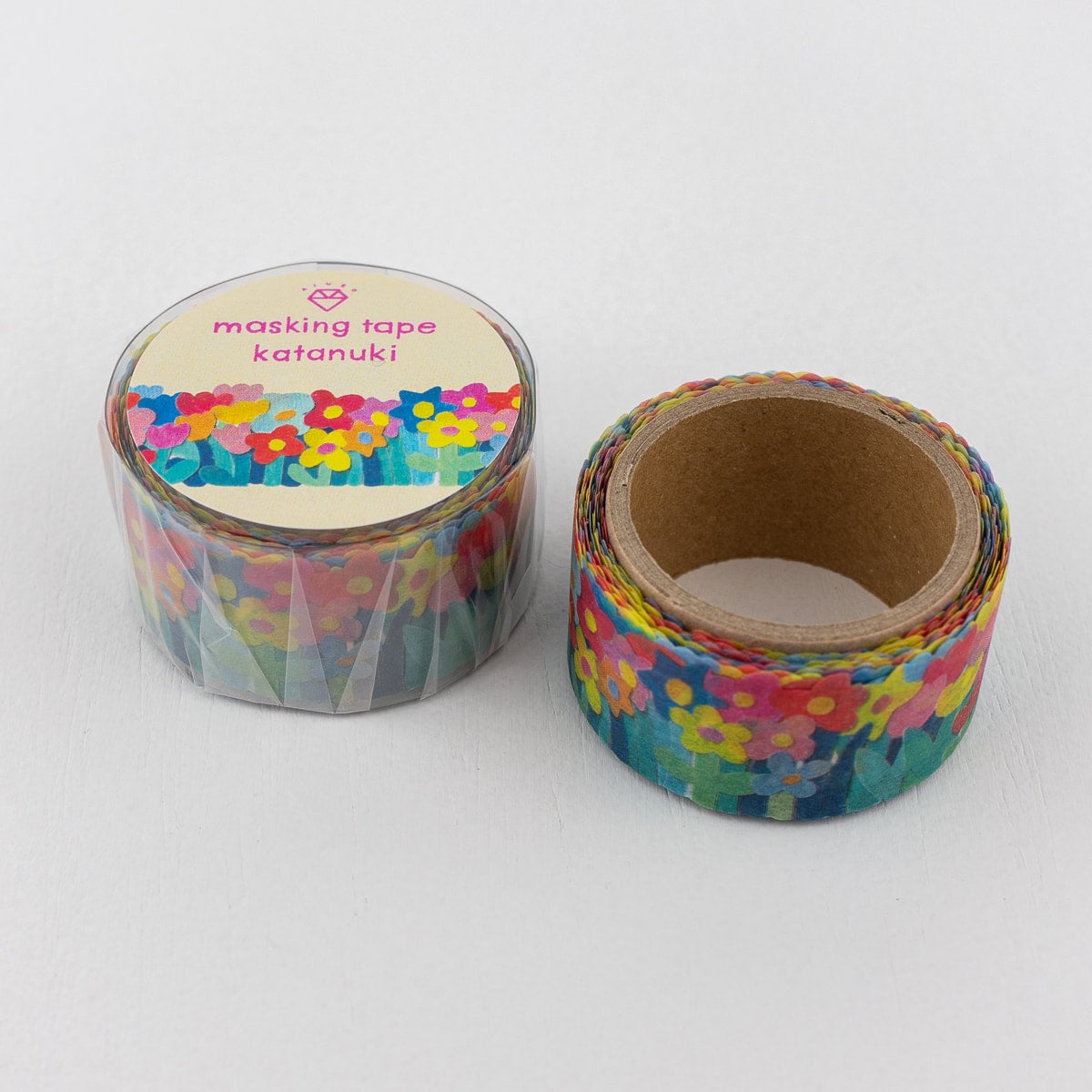 マスキングテープ Katanuki Gyu Gyu Flower | AIUEO