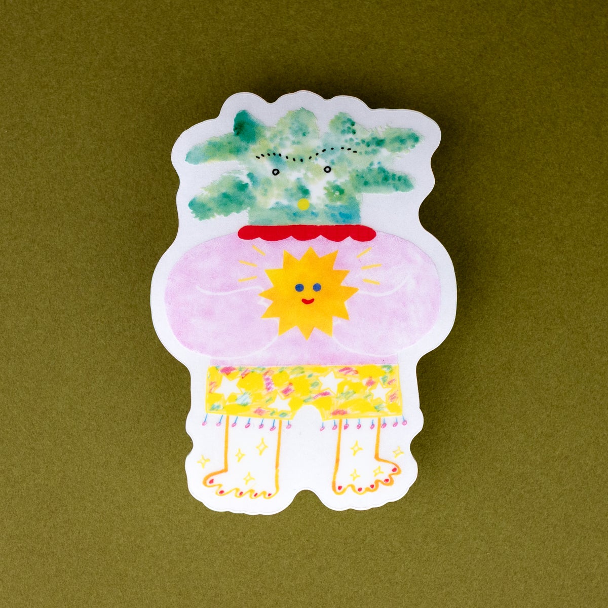 おもしろつなぎ絵ステッカー KURU PIKA WAKU | AIUEO