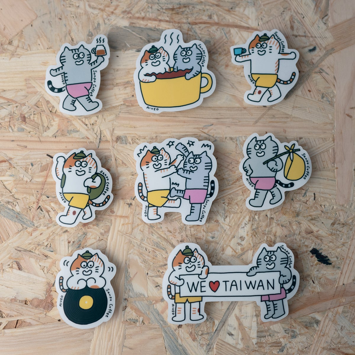 Sanpo Coffee ステッカー | AIUEO